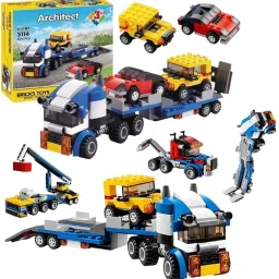 Architect 3 in 1 Transporter Building Brick Block for Kids-13