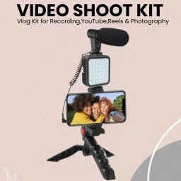 FRONY (Video Kit) with LED Lights & Wireless Microphone Setup For Vlogging/YouTubeB185 Tripod-picture-12