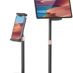 Store2508 Tablet Stand Holder 360° Rotating Height Adjustable Aluminium Metal Tablet Mount Tripod-12