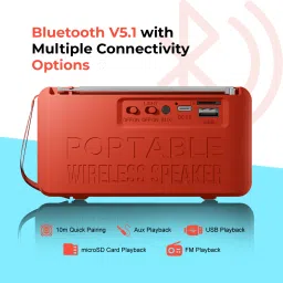 PTron Musicbot Groove with 10W Pristine Sound, 6Hrs Playtime, Portable, TWS Feature 10 W Bluetooth Speaker image 5
