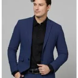 Men Self Design Single Breasted Formal Blazer-image-96