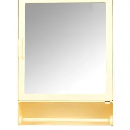 Size (M)12x16x4 Inch) Virgin Plastic Bathroom Mirror Storage Wall Shelf With Rod 4 Shelf Bracket-28