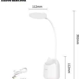 shopogenix 3 Colour Mode Rechargeable, Flexible Gooseneck LED Study/Desk Study Lamp image 3