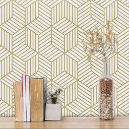 Decorative White, Beige Wallpaper-image-41