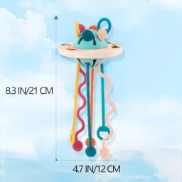 kipa gaming Proudly Made in India, Interactive UFO Silicone Pull String Learning Toy image 3