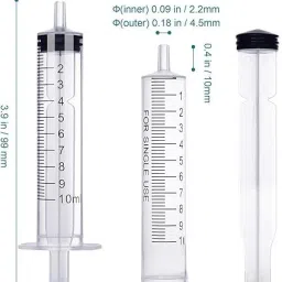 10ml Measuring Syringe Without Needle (Pack of 5) Medical Needle-image-54