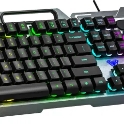 Aula F2023 Combo Wired USB Standard Gaming Keyboard Compatible with Desktop, Laptop, Mac Easy to Use,Plug and Play,Quick, Comfy Durable body-10
