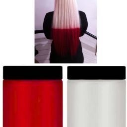 Combo of Temporary Hair colour wax RED & WHITE Hair Wax Hair Wax , multi color-image-50