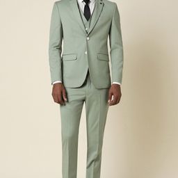 allen solly Men Single Breasted - 2 button Solid Suit-picture-24