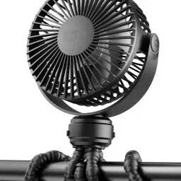 Litanika USB Fans Folding Rechargeable Fan LED Light And Multifunction USB Charging Portable Desk USB Fan, USB Air Cooler-11