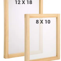 cmr Screen Printing Frame (12X18,10X12,8X10,6X6) with Attached Mesh (4 Combo) Paper Crafting Tool image 5