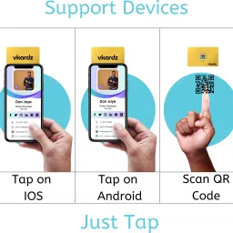 vkardz Streaks - Magic NFC & Smart Digital Contactless PVC NFC Business Card image 4