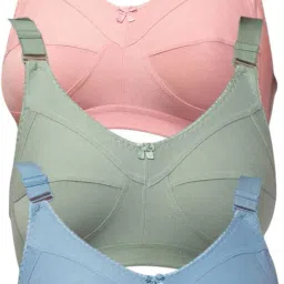 Pack of 3 Women Full Coverage Non Padded Bra-image-28