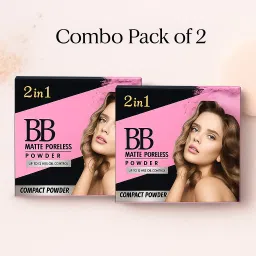 BB Matte Compact Powder (2 in 1) (Pack of 2) Compact-8