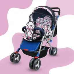 PRAM FOR KIDS STROLLER FOR KIDS BABY PRAM BABY Strollers & Prams P01 BLUE Twin Strollers & Prams-10