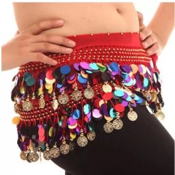 Women Casual Red Fabric Belt-image-45