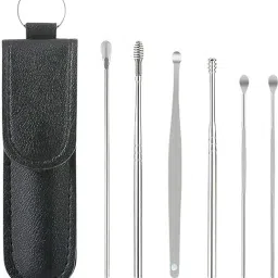 Ear Wax Cleaning Tools Kit Set With Leather Pouch-image-39