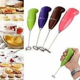 Stainless Steel Mini Handheld Electric Stirrer for Drink, Coffee, Milk and Egg Beater (Multicolor) 5 Cups Coffee Maker-image-60