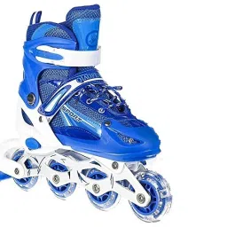 Skating Shoes Inline Skates w/ Light Up Wheels LED Flashing Roller Skates In-line Skates - Size all for (boys and girls ) UK-17