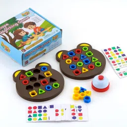 Geometric Educational FunShapeColor Matching Puzzle Board Game with Bell for Kid-image-10