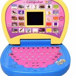 Toy Mall Kids Laptop, LED Display, with Music, Educational Laptop Learner with LED Screen for kids to learn abcd-18