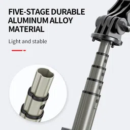 NAFA 3-in-1 Convertible Tripod with Fill Light-Rotating Phone Holder-Bluetooth Remote Tripod image 3