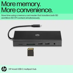 HP Travel USB-C Multi port Hub with USB-C and RJ-45 port (1C1Y5AA) Docking Station image 2