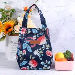Printed Lunch Bag Thermal Portable Tiffin Bag for Food Travel & Picnic Lunch Bag-image-26