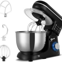 Stand Mixer 1300W ideal To Whisk Mix&Knead 5L Bowl 6 SpeedSetting&PulseFunction Stainless Steel Continuous Dough Maker-picture-21