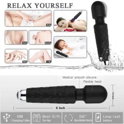 geutejj Rechargeable Personal Body Massager for Women & Men_199 Rechargeable Personal Body Massager for Women & Men_199 Massager-image-80