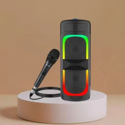 FRONY Bluetooth (PORTABLE PARTY SPEAKER) With Karaoke Mic & RGB Lights, Bass SoundA113 40 W Bluetooth Party Speaker-picture-20