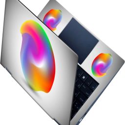 SCOTLON _All Panel_colorful abstract color 4_ Vinyl Laptop Skin Compatible for 15.5 inch-image-93