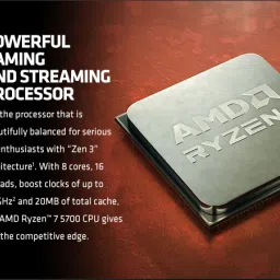 AMD Ryzen 7 5700 4.6 GHz AM4 Socket 8 Cores 16 Threads Desktop Processor image 3