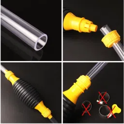 yelona Liquid/Fuel Transfer Pump Sucker Siphon with 2 Meter Durable PVC Hose Pipe Combo image 4