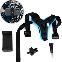 Helmet Chin Mount with Mobile Holder, Motorcycle Helmet Strap Compatible Bike Mobile Holder-9