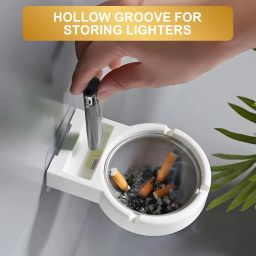 Wall-Mounted Outdoor Ashtray – Multicolor Stainless Steel Ashtray-image-47