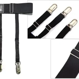 Expresscraft Black Shirt Tucker/ Men & Boys, Adjustable Elastic Stay/Non-Clips holder Slip Garter-picture-23