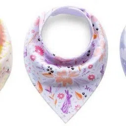 3-Pack Baby Bandana Bibs for Drooling and Teething, Super Absorbent Bibs Baby Shower Gift - Fok-02-25