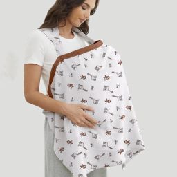 Organic Cotton Muslin Washable Breast feeding Maternity Apron Cover for Mothers Feeding Cloak-7