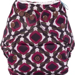 Abstract Print Reusable Pocket Adjustable Cloth Diaper With 1 Microfiber Insert For Babies (3-36 Months)-7