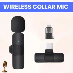 K8 Wireless Microphone Recording Clip Mic with Receiver for Vlogging/YoutubeE75 Microphone-image-76