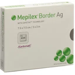 HYDROPHILIC SILVER FOAM DRESSING 7.5X7.5CM BOX Foams Medical Dressing-19