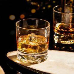 Crystal Old Fashioned Whiskey Glass With Eagle Embosed (Set Of 6)-image-5