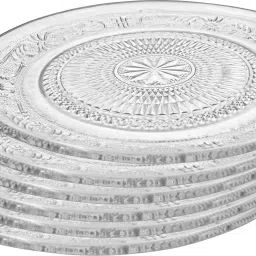 New Desing Transparent Plate (Pack Of 6)-A6 Tray-25