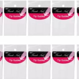 SET OF 10 Natural French Tip Guide Nail Art Stencil Designs-image-58