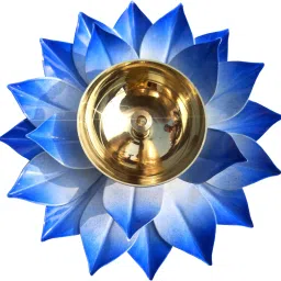 Iron Kamalpatta Akhand Diya Brass Table Diya-image-36