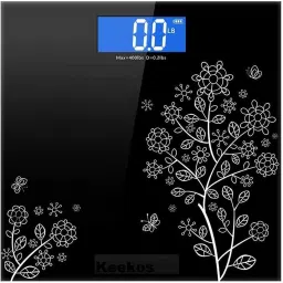 Vozica 6 mm Automatic Personal Digital Weight Machine Heavy Duty Electronic Thick Tempered Glass LCD Display Square Electronic Digital Personal Bathroom Health Body Weight Bathroom Weighing Scale, weight bathroom scale digital, Bathroom Health Body Weight Scales For Body Weight, Weight Scale Digital For Human Body, Weight Machine For Body Weight Weighing Scale Weighing Scale (Black) Weighing Scale-24