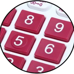 justakeit Orbit OT-612 CHECK & CORRECT Pink Basic Calculator image 4