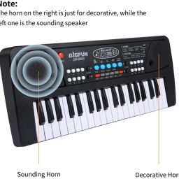 The 37 Key Piano Keyboard Toy with Recording, Mic and USB Cable for Power-55-image-50