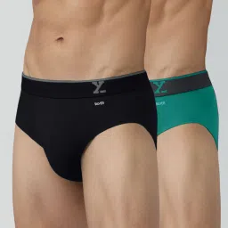 Pack of 2 Traq Anti-bacterial Odour-free cotton Solid Men Brief-image-98